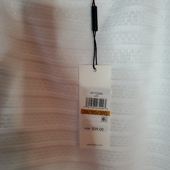 COPY - Calvin Klein Women's Top Lesssleves Size 3Xl - Picture 3 of 3